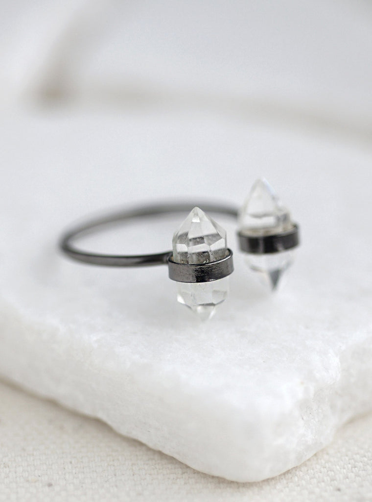Double Mini Quartz Ring