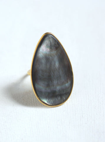Abalone Teardrop Ring